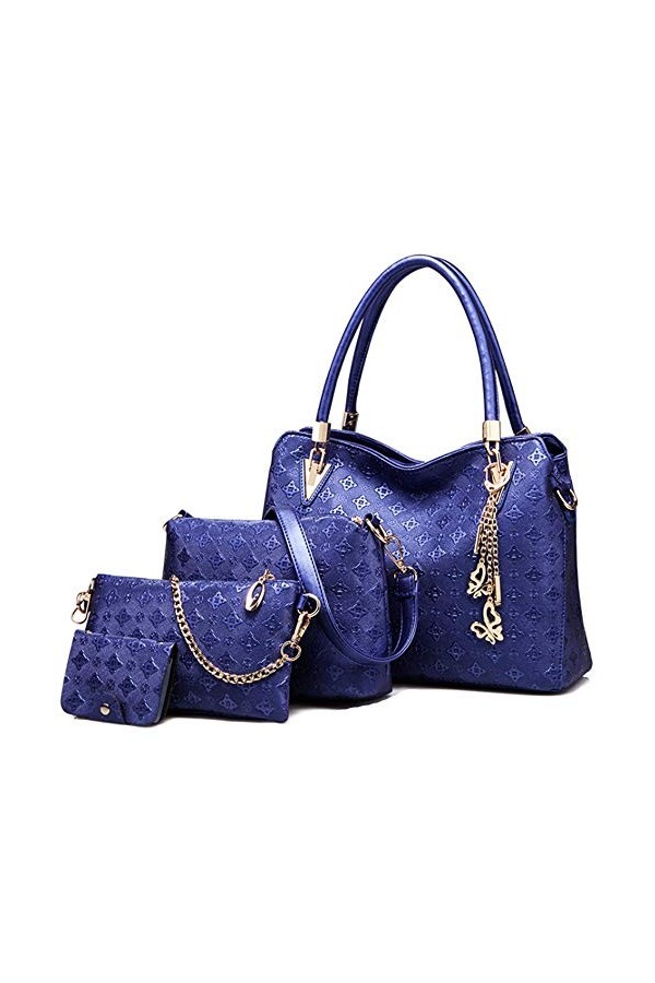 FiveloveTwo Femme Mode Sacs portés Main Cuir PU Sacs portés épaule Impression de Gland Sac à Bandouliere Sachet Bourse Pochet