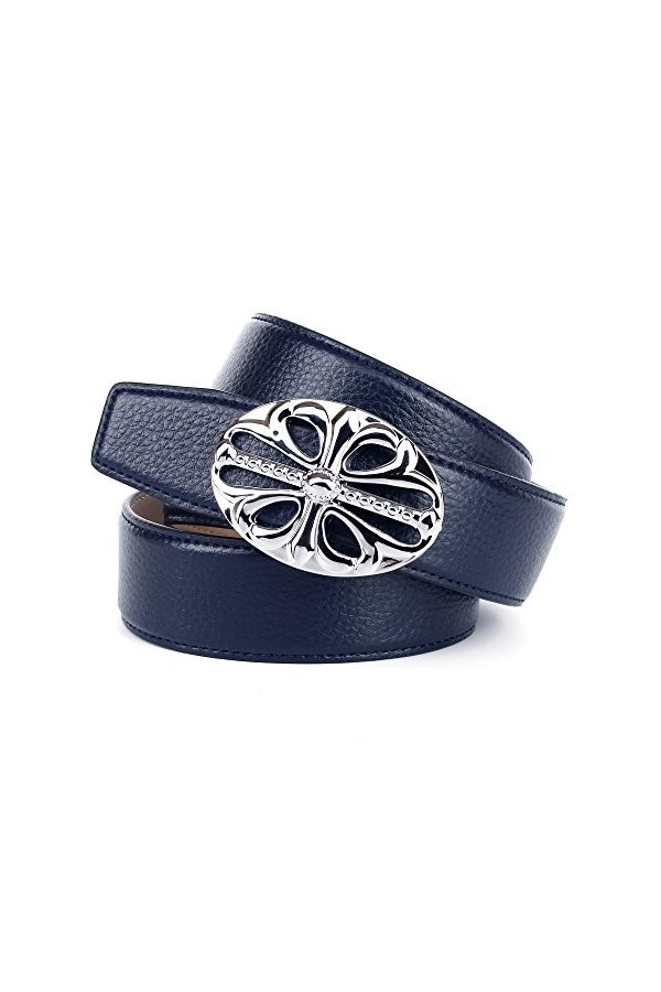 Anthoni Crown 1UT80 Ceinture, Blau Dunkelblau 080 , 100 Femme