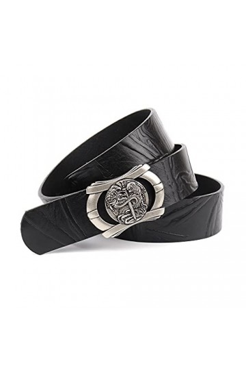 Anthoni Crown 1tom710-85 Ceinture, Noir, 85 cm Mixte