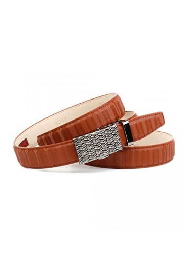 Anthoni Crown Ledergürtel Ceinture, Braun, 105 Femme