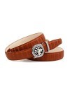 Anthoni Crown Ledergürtel Ceinture, Marron, 80 cm Femme