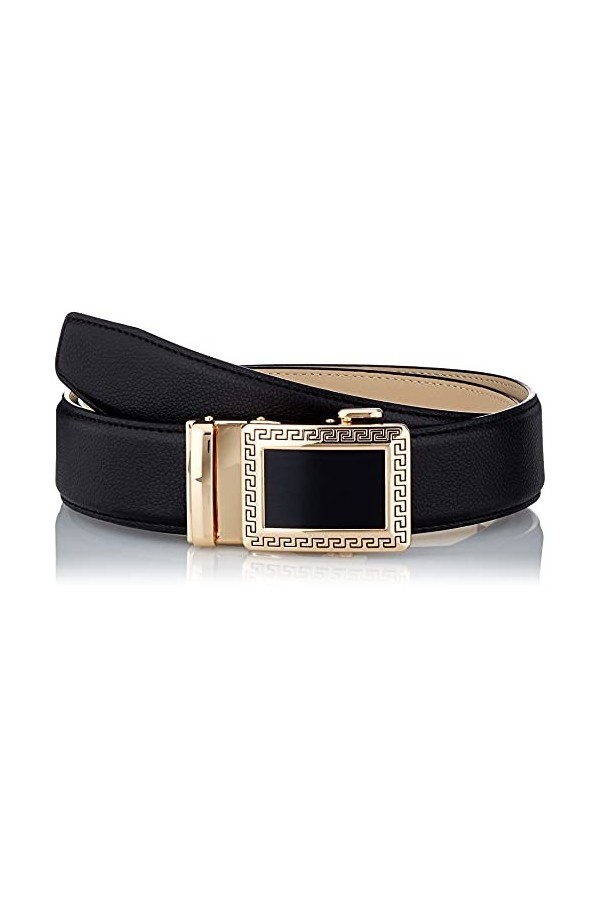 Anthoni Crown Ledergürtel Ceinture, Noir, 75 Femme
