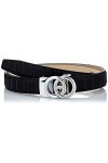 Anthoni Crown Ledergürtel Ceinture, Noir, 90 Femme