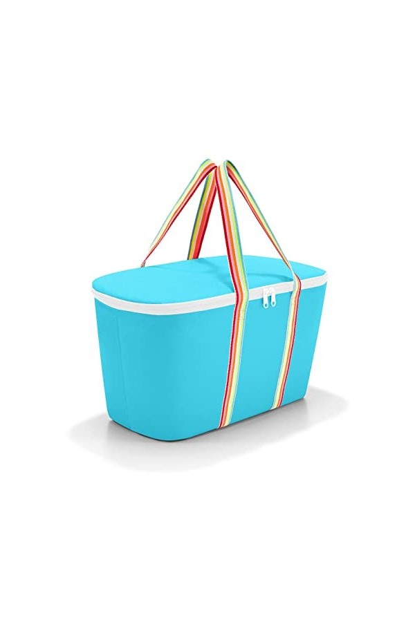 reisenthel Coolerbag Twist Azure - Sac Isotherme avec Dessus en Bouteilles Pet recyclées - Idéal pour Les Pique-niques, Herri