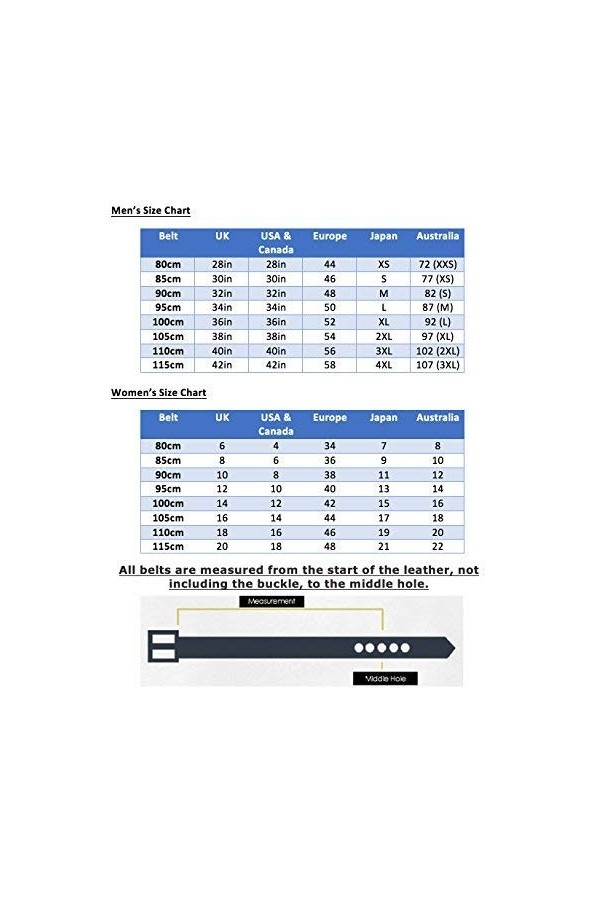 CARLOS DIAZ Ceinture Unisexe en Cuir Marron Premium Pour Hommes pour Femmes Polo de Créateur Brodé 105 cm / 42-44 Inches 