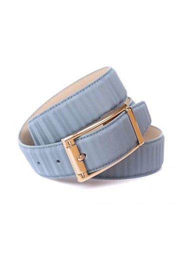 Anthoni Crown Ledergürtel Ceinture, Himmelblau, 105 Femme