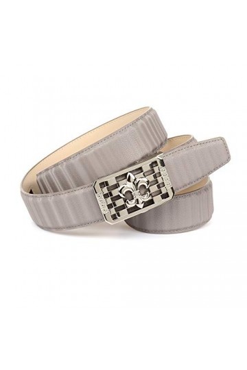 Anthoni Crown Ledergürtel Ceinture, Noir, 95 cm Femme