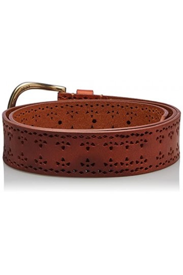 Wrangler Perforated Belt Ceinture, Cognac, W85 / L00 aux Femmes