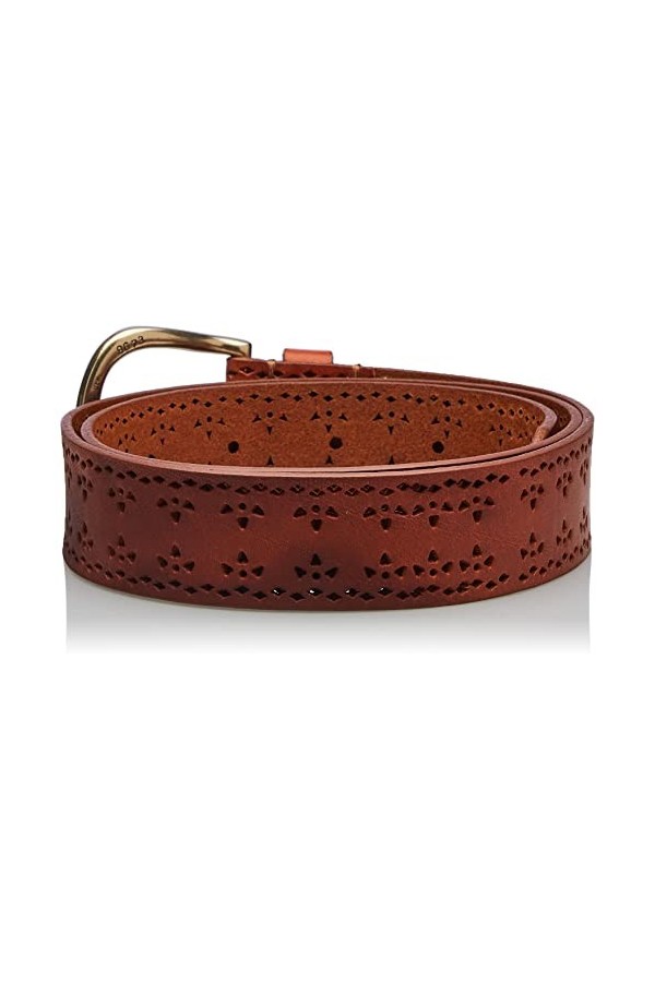 Wrangler Perforated Belt Ceinture, Cognac, W85 / L00 aux Femmes
