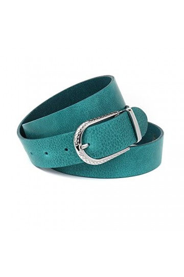 Anthoni Crown Ledergürtel Ceinture, Petrol, 85 Femme