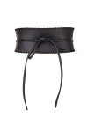 Ceinture en cuir synthétique pour femme - Ceinture à nouer autour de la taille - Corset - Ceinture pour robe