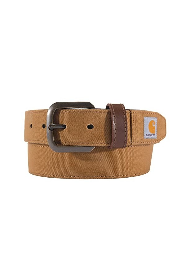 Carhartt Ceinture robuste décontractée pour femme, disponible en plusieurs styles, couleurs et tailles, toile marron canard, 