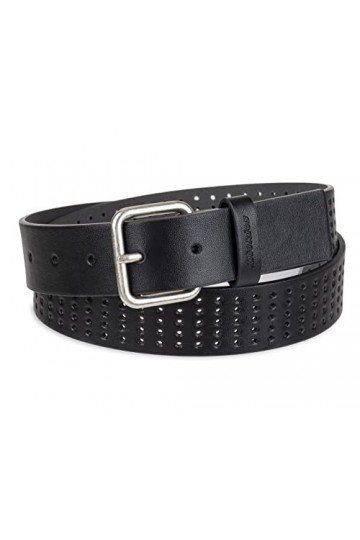 Dickies Ceinture d contract e en cuir perfor pour femme, Noir, S