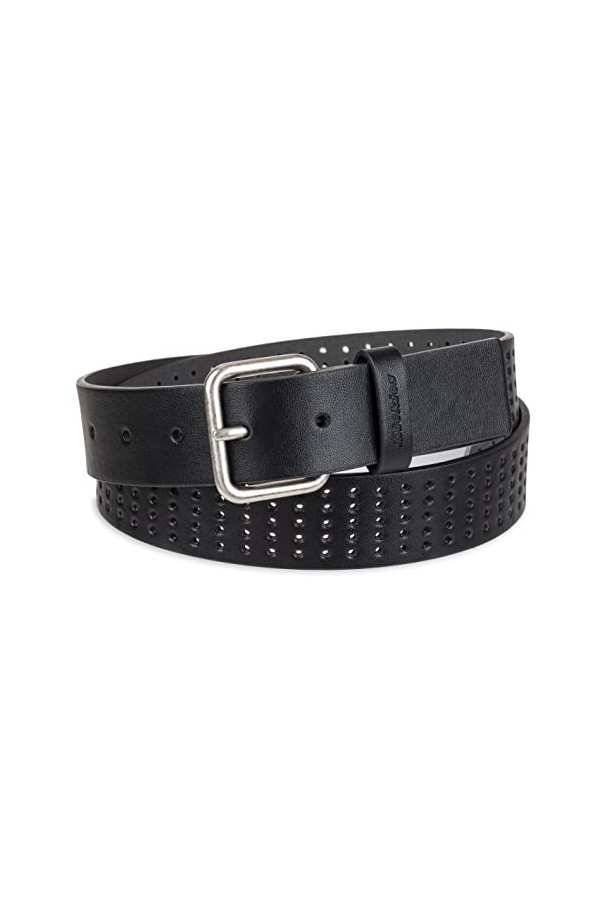 Dickies Ceinture d contract e en cuir perfor pour femme, Noir, S