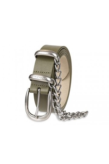 Dickies Ceinture décontractée en Cuir Suspendre, Chaîne dolive, XL Femme