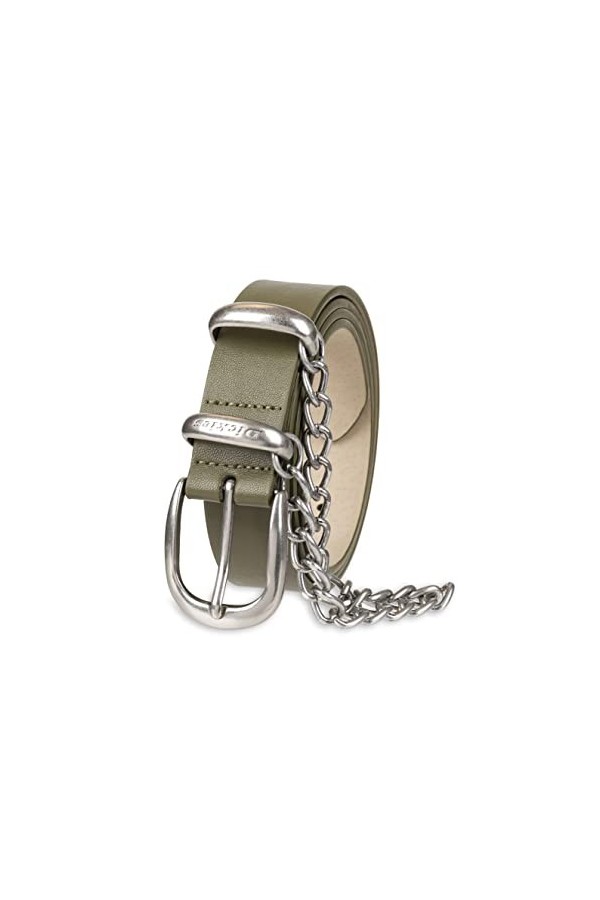 Dickies Ceinture décontractée en Cuir Suspendre, Chaîne dolive, XL Femme