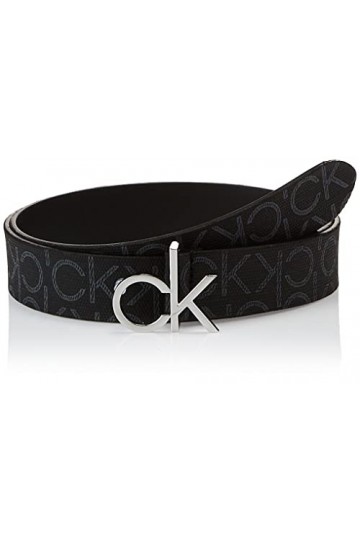 Calvin Klein Logo Belt 3.0 W85 Black Mono