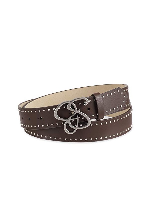 Jessica Simpson Buckle Leather Belt Ceinture, Peau, XL Femme