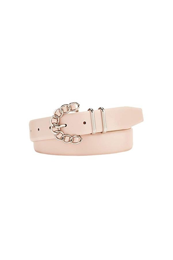 Steve Madden Womens Chain-Buckle Belt Light Pink, Large 