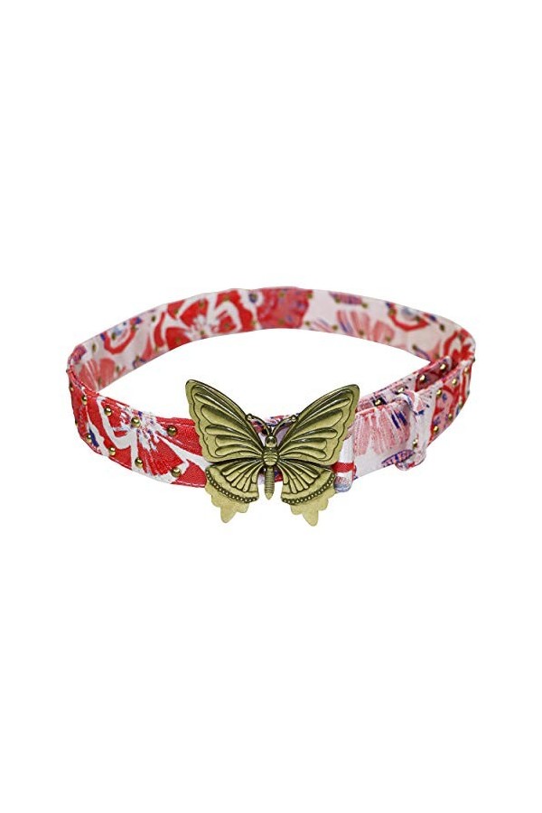Steve Madden Womens Butterfly-Plaque Belt