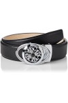 Anthoni Crown Ledergürtel Ceinture, Schwarz, 80 Femme