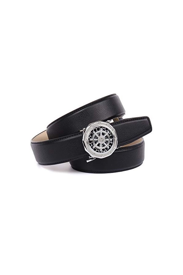 Anthoni Crown Ledergürtel Ceinture, Schwarz, 100 Femme