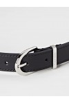 Calvin Klein Must Metal Loop RND Belt 25MM Ceintures, CK Black, 80 Femme