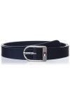 TOMMY HILFIGER Essential Flag Silver 2.5 Ceintures, Space Blue, 80 Femme