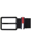 Tommy Jeans Ceinture Homme TJM Elevated Ceinture Cuir, Noir Black , 100