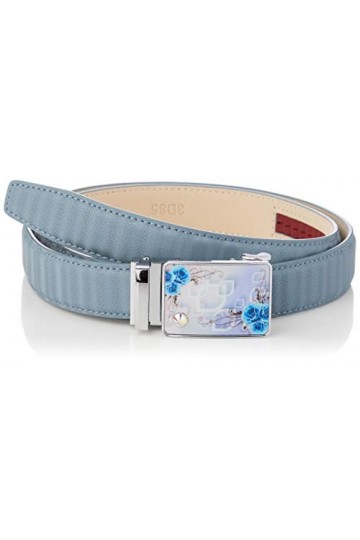Anthoni Crown Ledergürtel Ceinture, Hell Blau, 100 Femme