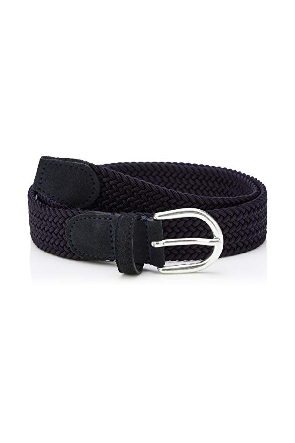 Gant Elastic Braid Belt Ceinture, Marine, 80cm / 32W Femme