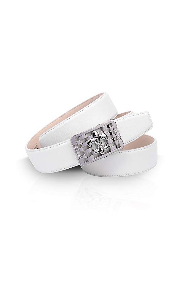Anthoni Crown 1PLNT90 Ceinture, Weiß, 90 Femme