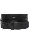 Luca Kayz Siena Classic Siena Ceinture de rechange en cuir Noir 4 cm, Noir , taille 100 cm