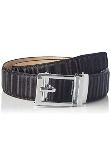 Anthoni Crown Ledergürtel Ceinture, Noir, 110 cm Femme
