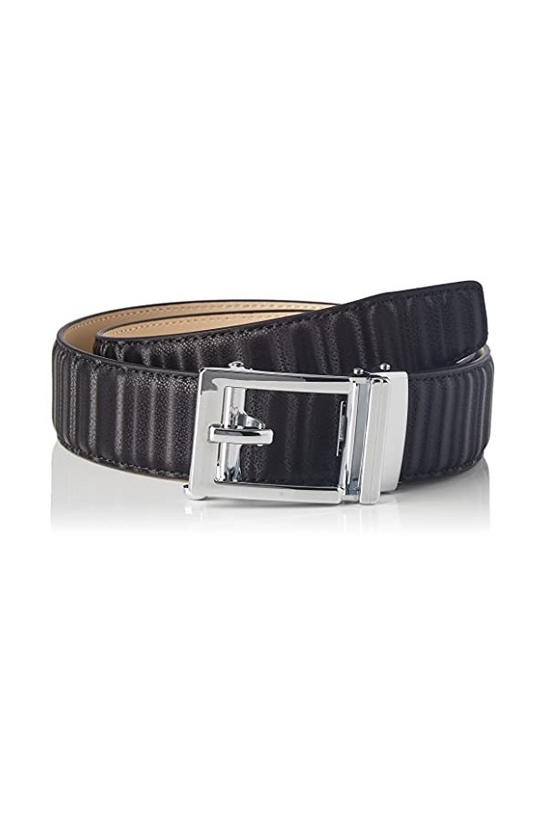 Anthoni Crown Ledergürtel Ceinture, Noir, 110 cm Femme