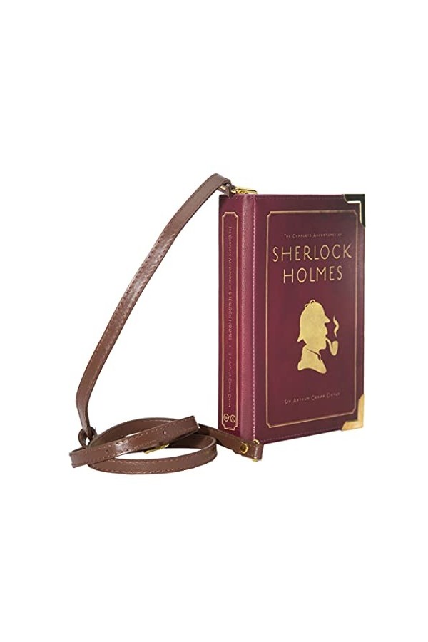Well Read Sac à main Sherlock Holmes pour les amateurs de littéraire - Sac à main pour femme Sac bandoulière pour les amateur