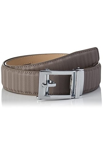 Anthoni Crown Ledergürtel Ceinture, Gris, 80 cm Femme