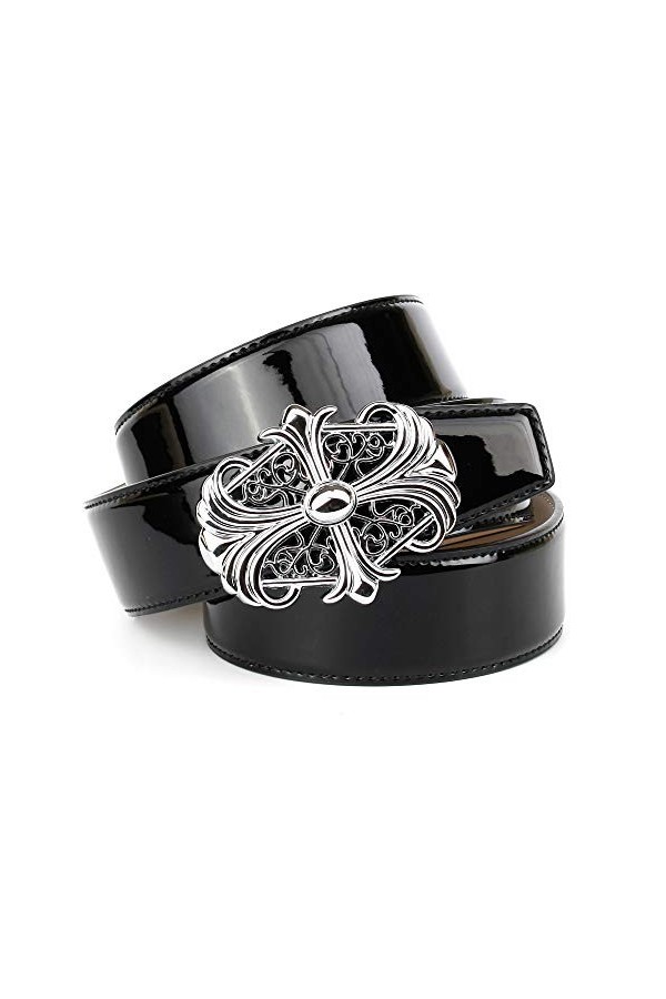 Anthoni Crown Ledergürtel Ceinture, Schwarz, 100 Femme
