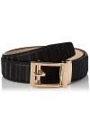 Anthoni Crown Ledergürtel Ceinture, Noir, 85 cm Femme