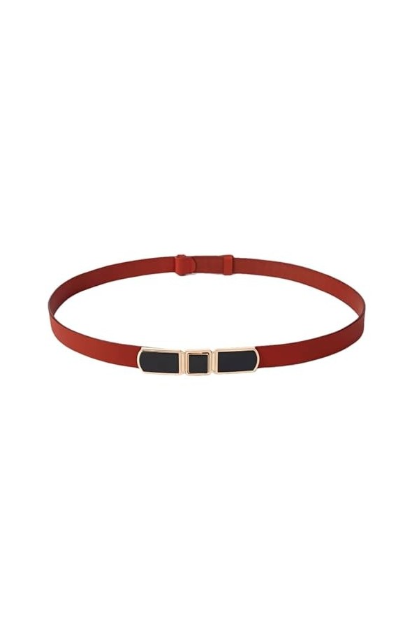 SAAKO Ceintures de taille pour femmes ceintures minces réglables jupe jean ceinture en cuir ceinture classique de mode ceintu
