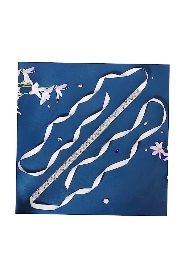 Abaodam 5 Pièces Strass Ceinture Paillettes Ceinture Fleur Ceinture De Mariage Ceinture Pour Mariée Sequin Ceinture Nuptiale 