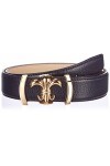 Anthoni Crown 30/4/4ALT80BL-95 Ceinture, Bleu, 95 cm Femme