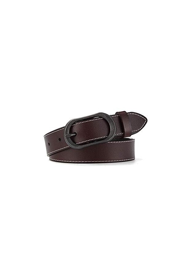 KAIXINDDDD Dames Ceinture en Cuir Étudiant De Mode Pur Ceinture en Peau De Vache Simple Sauvage Net Rouge Jeans Ceinture