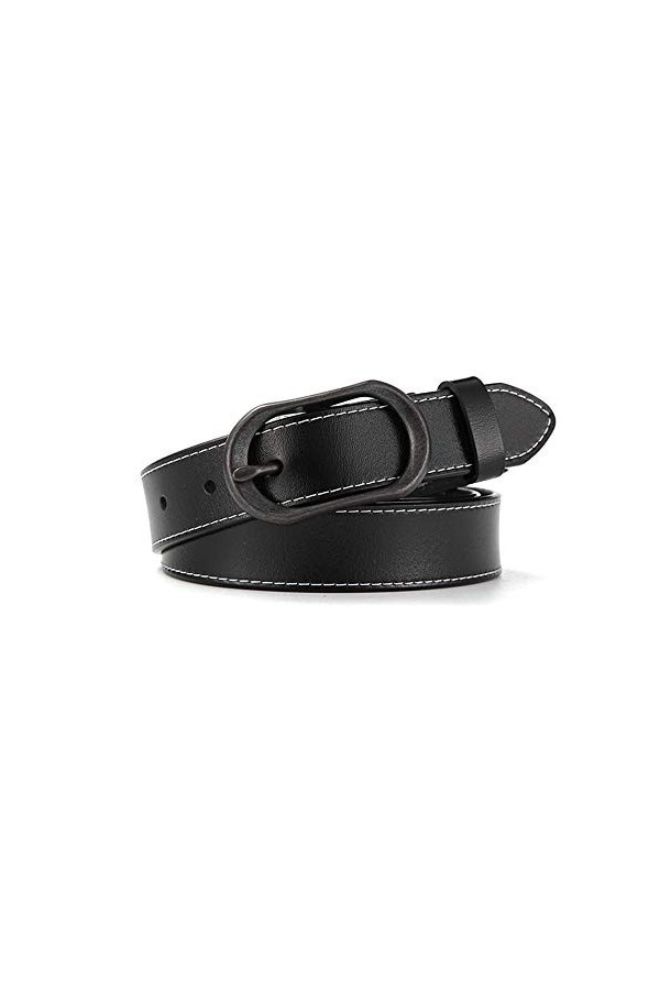 KAIXINDDDD Dames Ceinture en Cuir Étudiant De Mode Pur Ceinture en Peau De Vache Simple Sauvage Net Rouge Jeans Ceinture