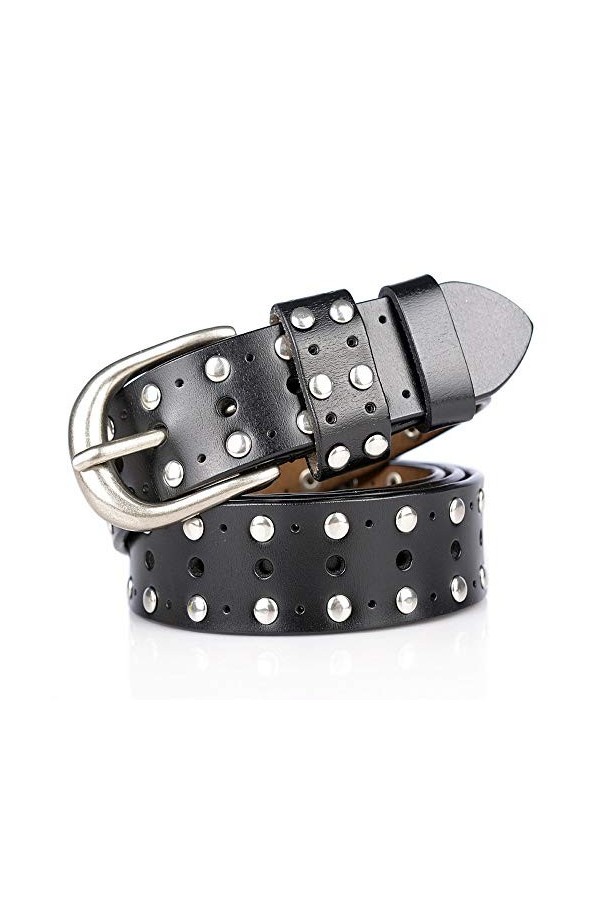 XY-man’s belt Confortable Ceinture en Cuir décontractée pour Femmes Jeans Pantalon Robe Boucle de Ceinture Ajustable Couleur