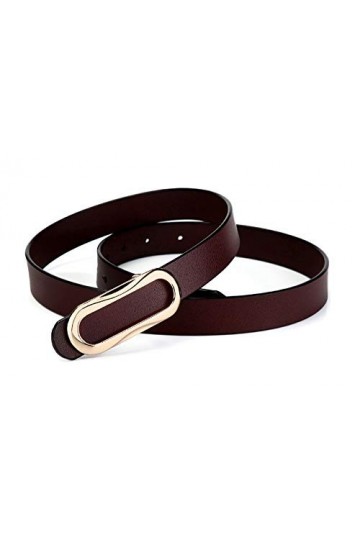 N /A KAIXINDDDD Ceinture Dames Pur Peau De Vache Noir Mode Simple Ceinture Sauvage Femelle Fine Ceinture en Cuir Décoration e