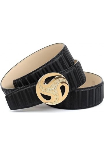 Anthoni Crown Ledergürtel Ceinture, Schwarz, 100 Femme