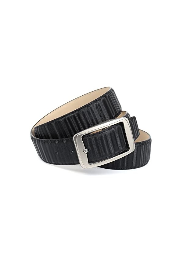 Anthoni Crown Ledergürtel Ceinture, Schwarz, 100 Femme