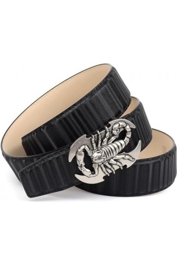 Anthoni Crown Ledergürtel Ceinture, Schwarz, 90 Femme