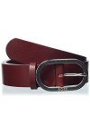 BOSS Gilian Belt 3cm-VB Ceinture, Dark Red606, 90 Femme